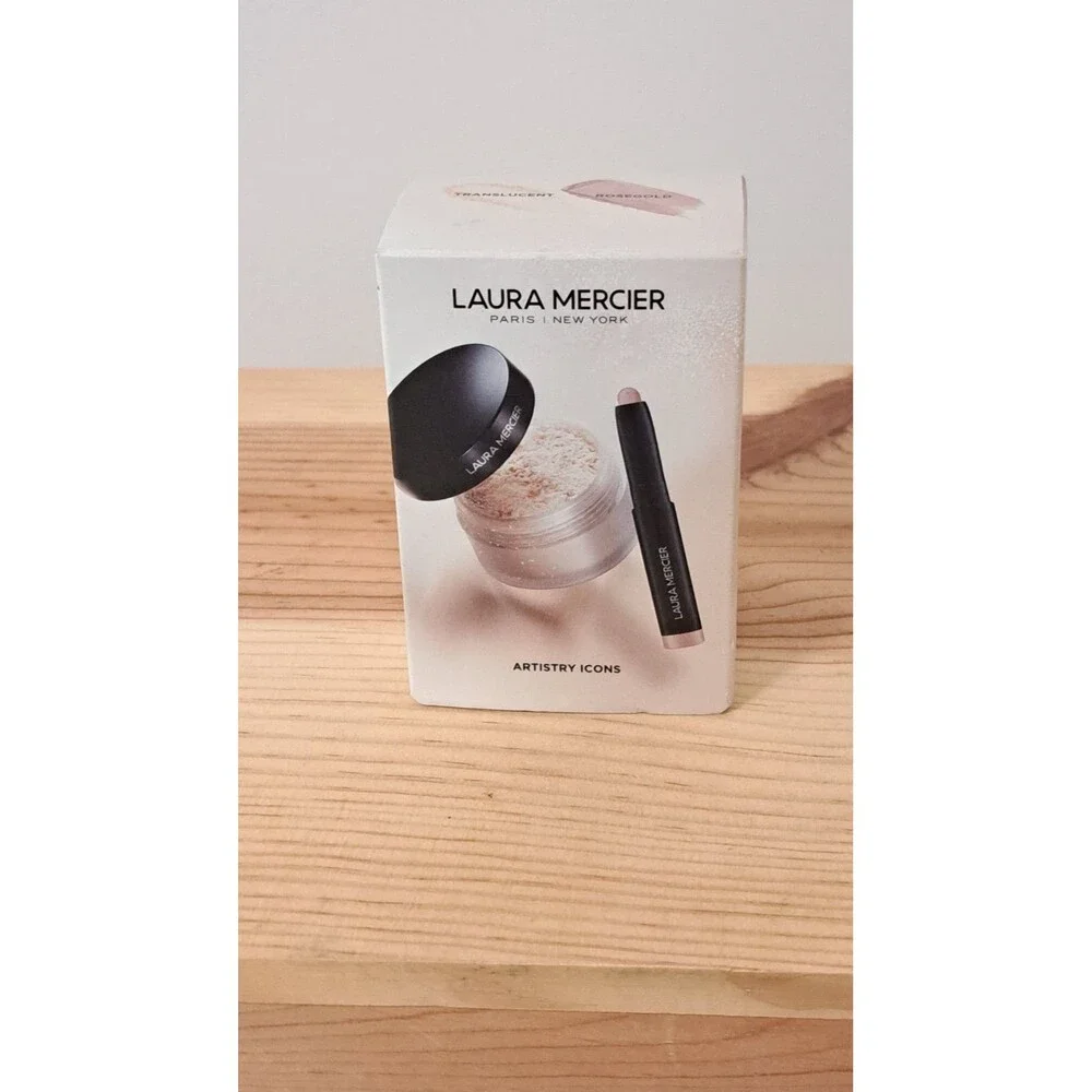 Laura Mercer Artistry Icons Translucent/Rose Gold  Setting Powder Caviar...